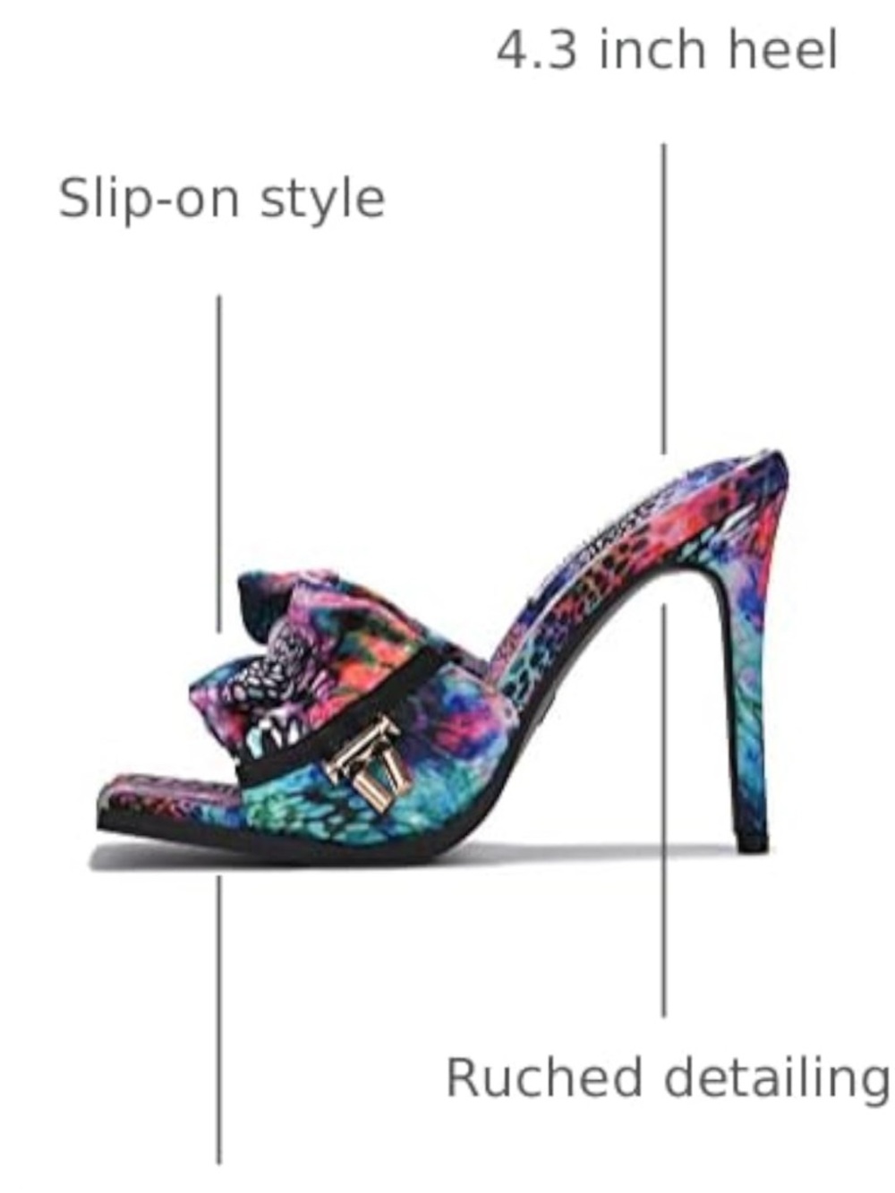 Cape Robbin Women's Stiletto Heel Mules - Picture 4 of 4